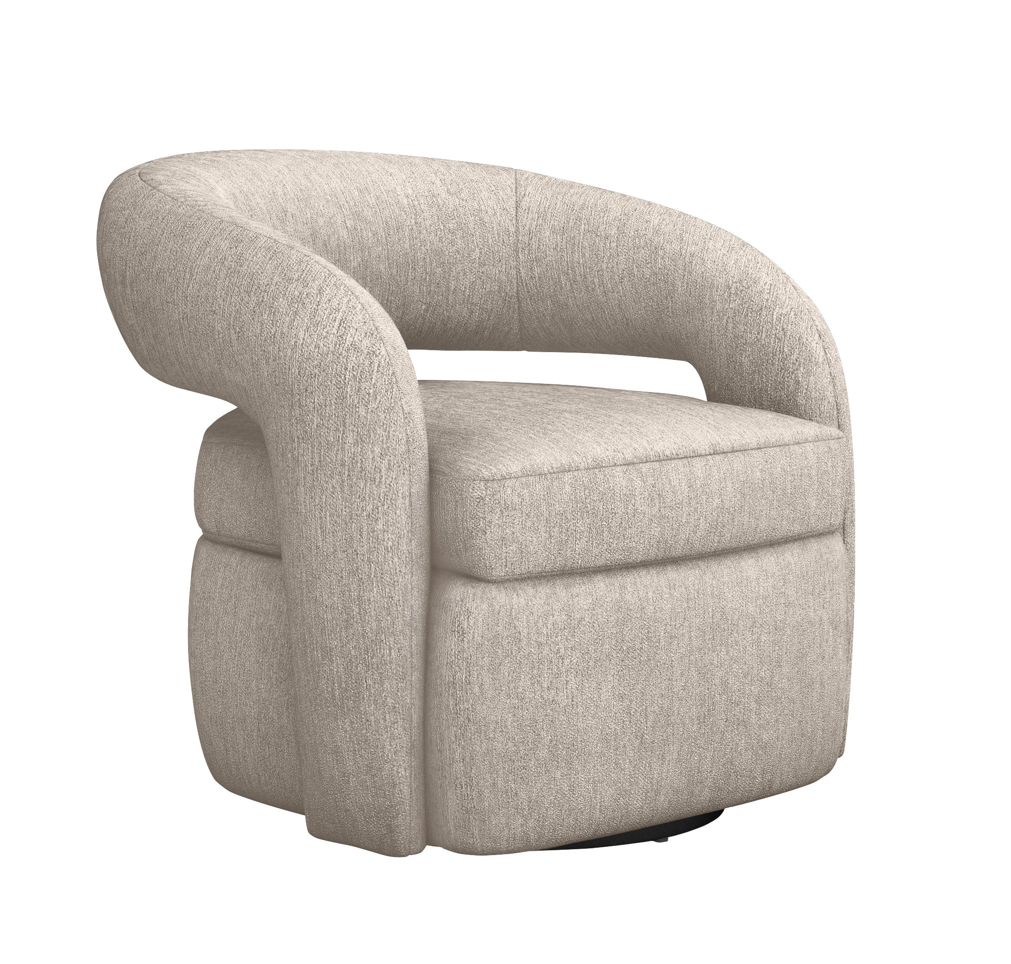 Interlude Targa 32 Wide Swivel Barrel Chair Wayfair