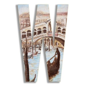 Tyrik Venice Scene Letter Hanging Initials