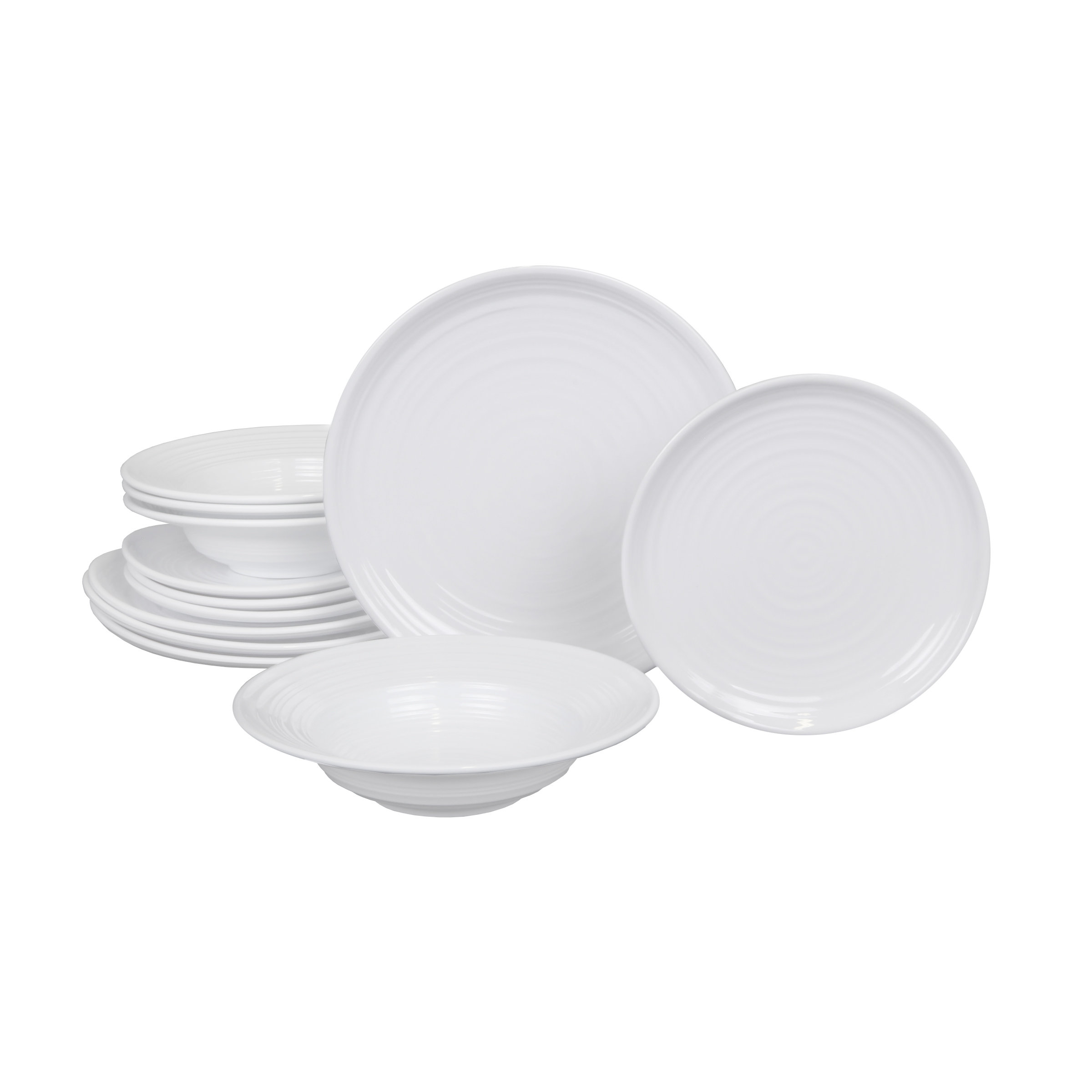 Elite Global Solutions Swirl Melamine Dinnerware Set of 12 Wayfair
