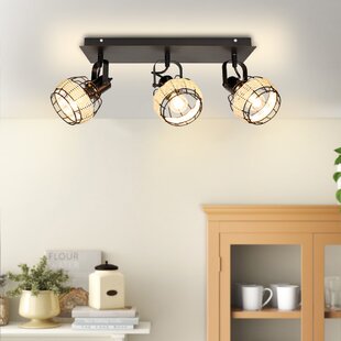 5W LED Rail Track Lighting Spot Light Kit Ceiling Fixture 2m 4 Spots Fitting 