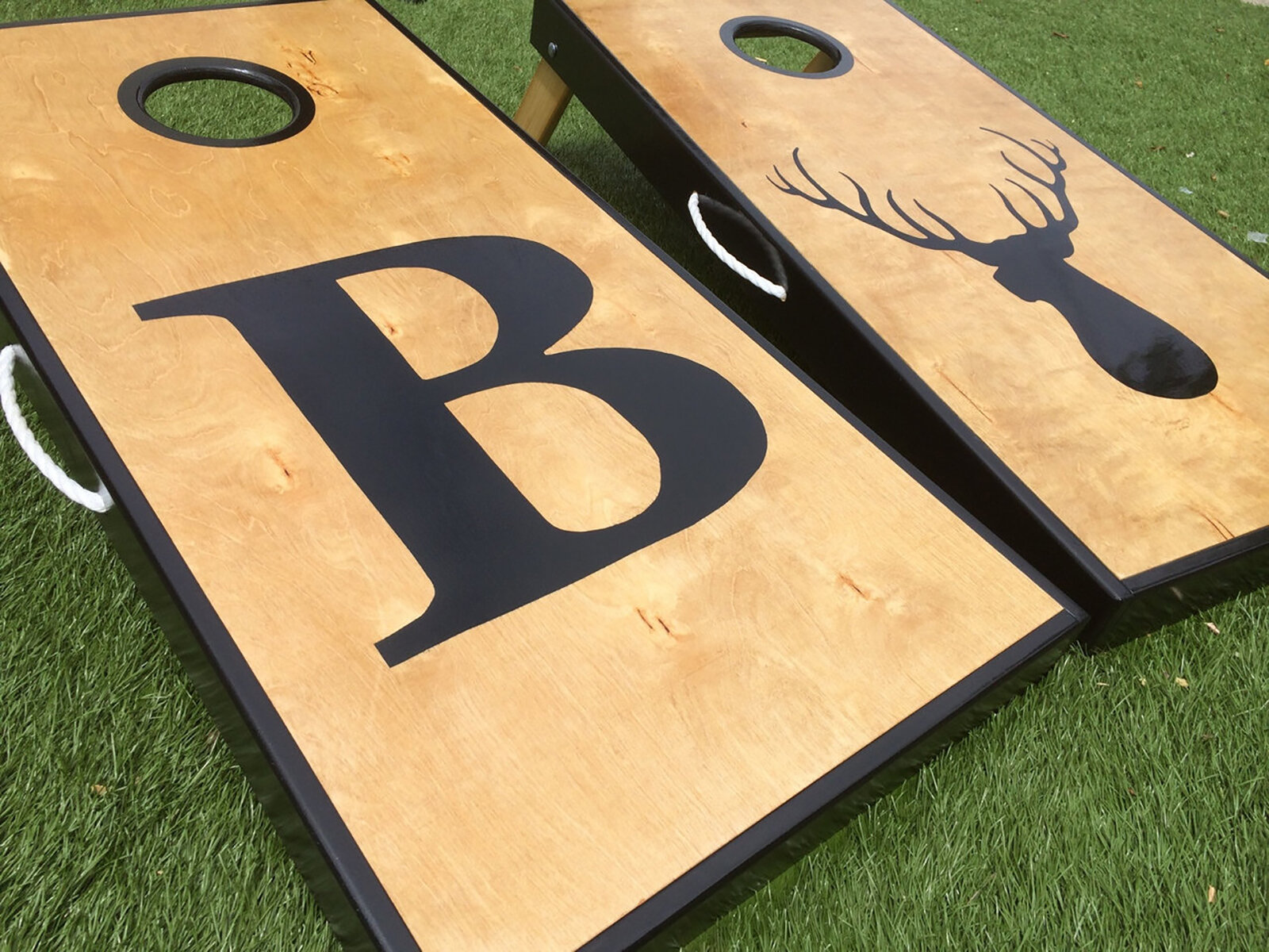 CUSTOM ORDER Cornhole Boards Personalized BEANBAG TOSS GAME w Bags