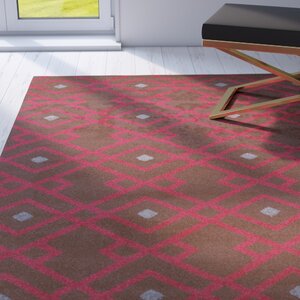 Hewitt Cherry Geometric Area Rug