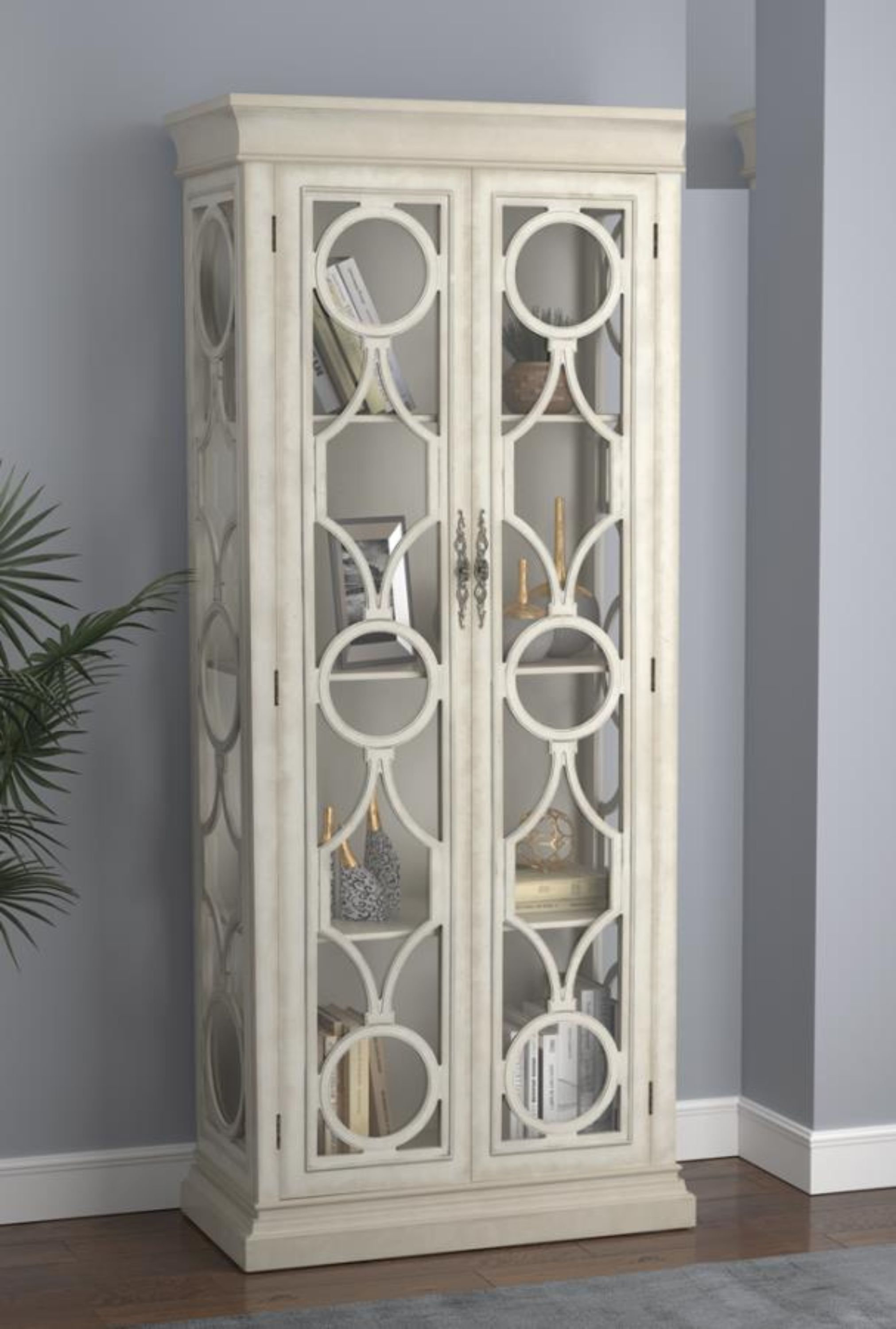 Canora Grey Rema 2 Door Curio Cabinet | Wayfair