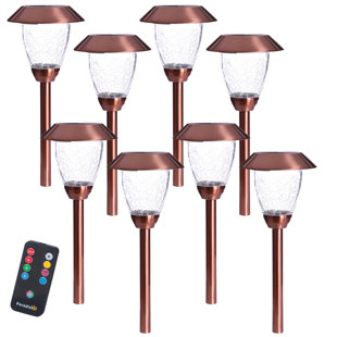 Solar Powered Pathway Light Pack (Set of 8)