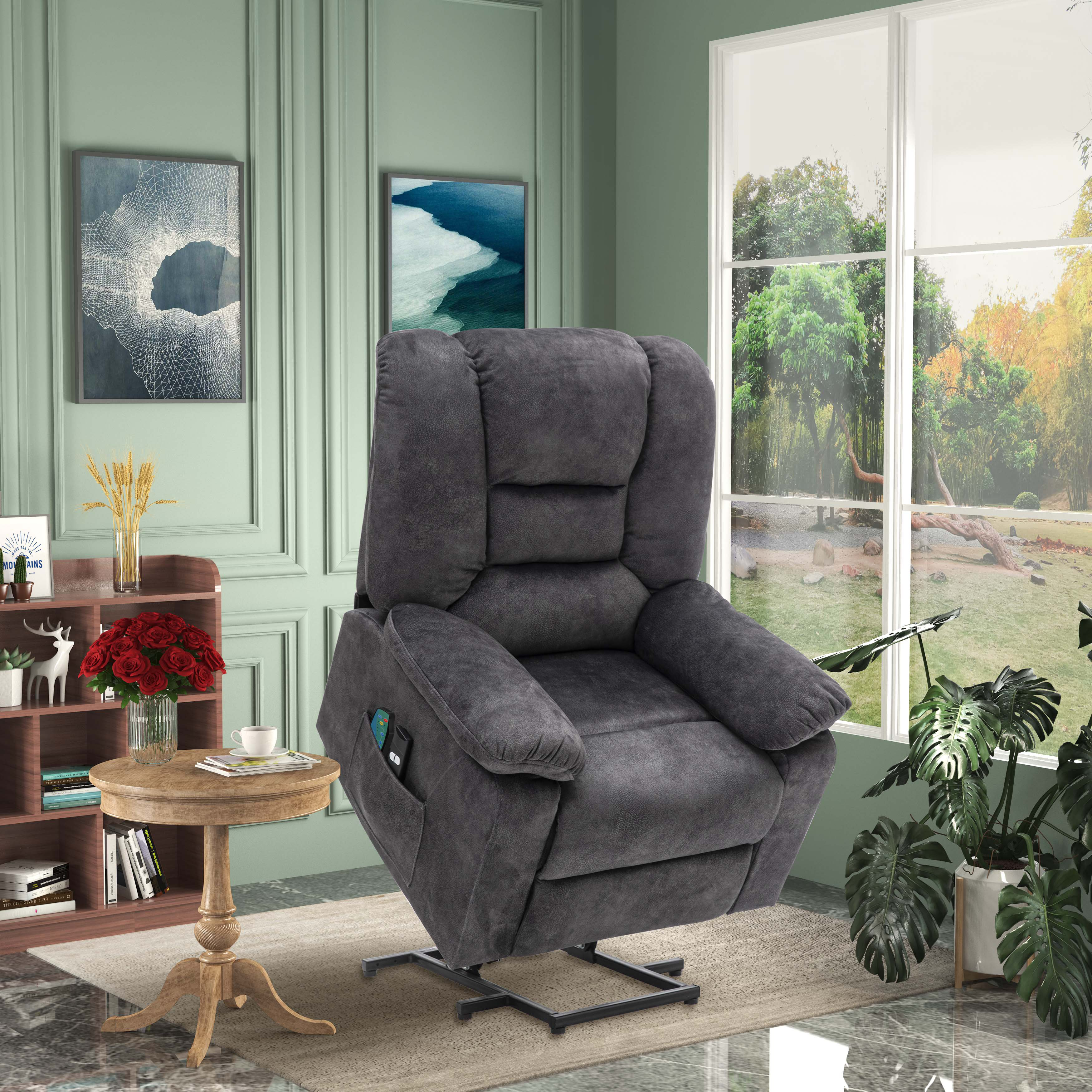 red barrel studio fitzmaurice power lift assist recliner