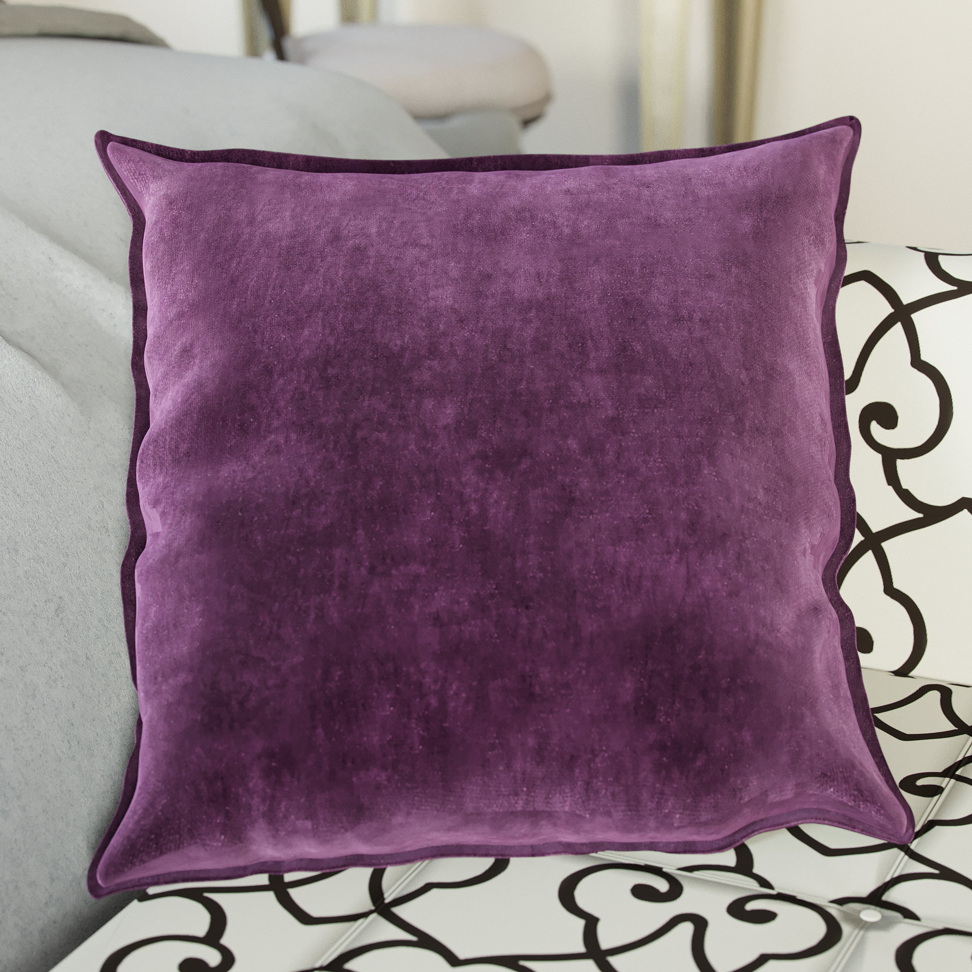 Willa Arlo Interiors Somerford Cotton 22 Throw Pillow Cover Willa Arlo Interiors Somerford Cotton