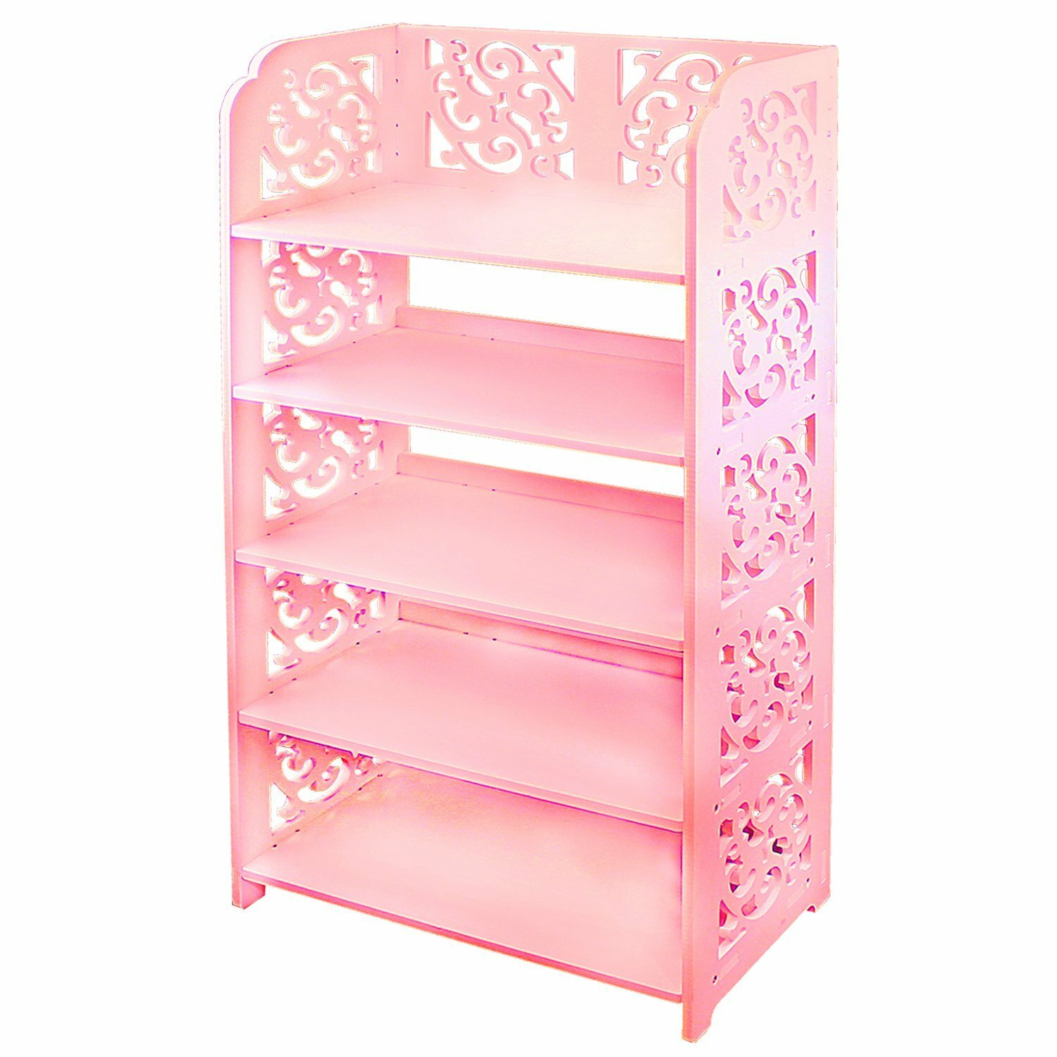 pink shoe rack