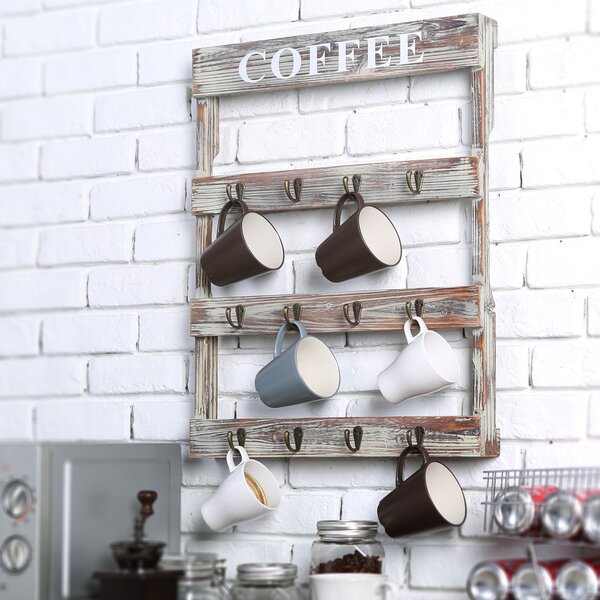 Wall Mounted Coffee Cup Holder | Wayfair