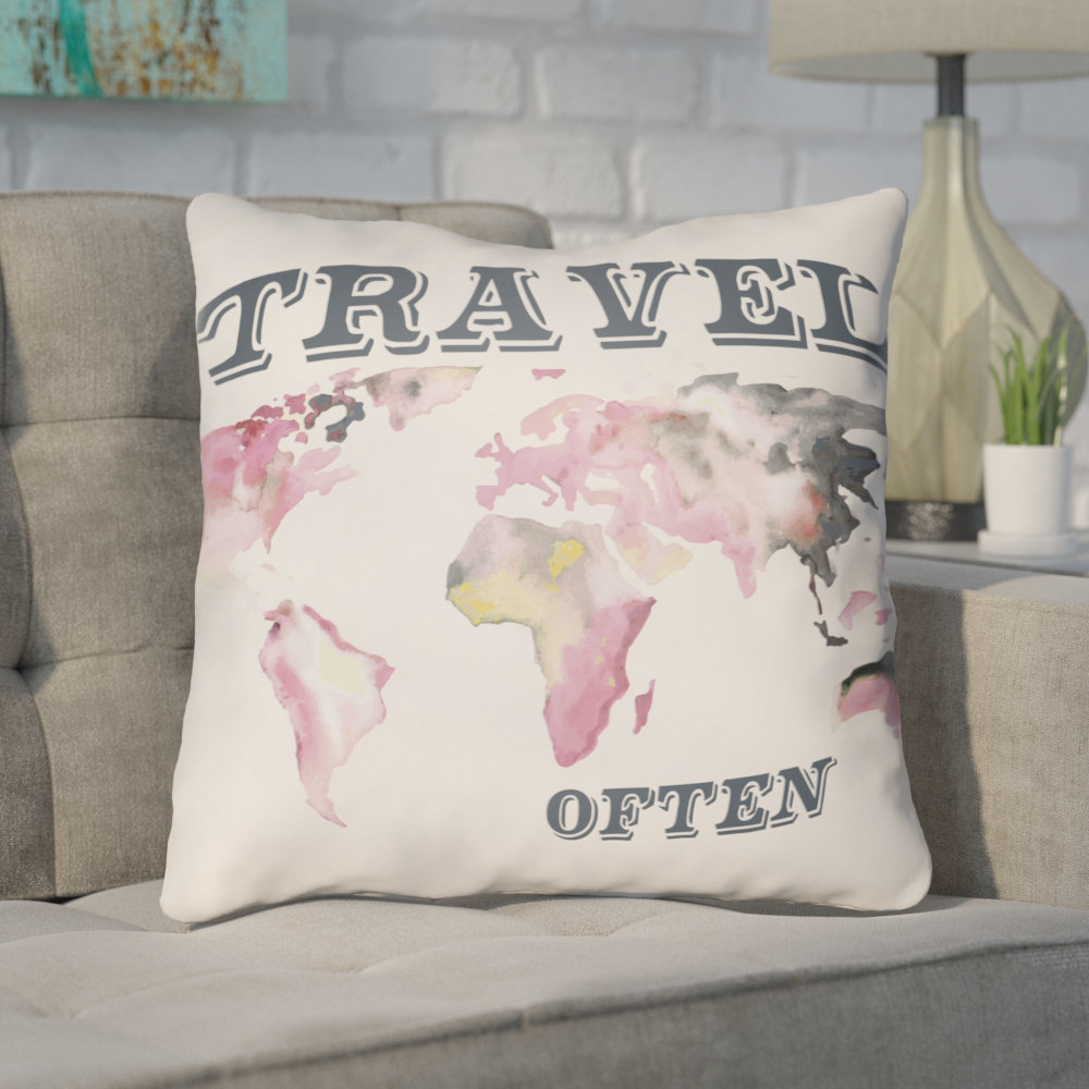 Ivy Bronx Bainum Travel Indoor Outdoor Use Throw Pillow Reviews