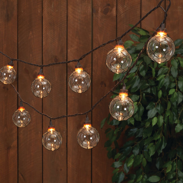 Lamp With Chicken Wire Shade Light Vintage Look Country Urban