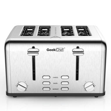 1.3 Inches Wide Slot Toaster with 7 Shade Settings and Details about   iSiLER 2 Slice Toaster 
