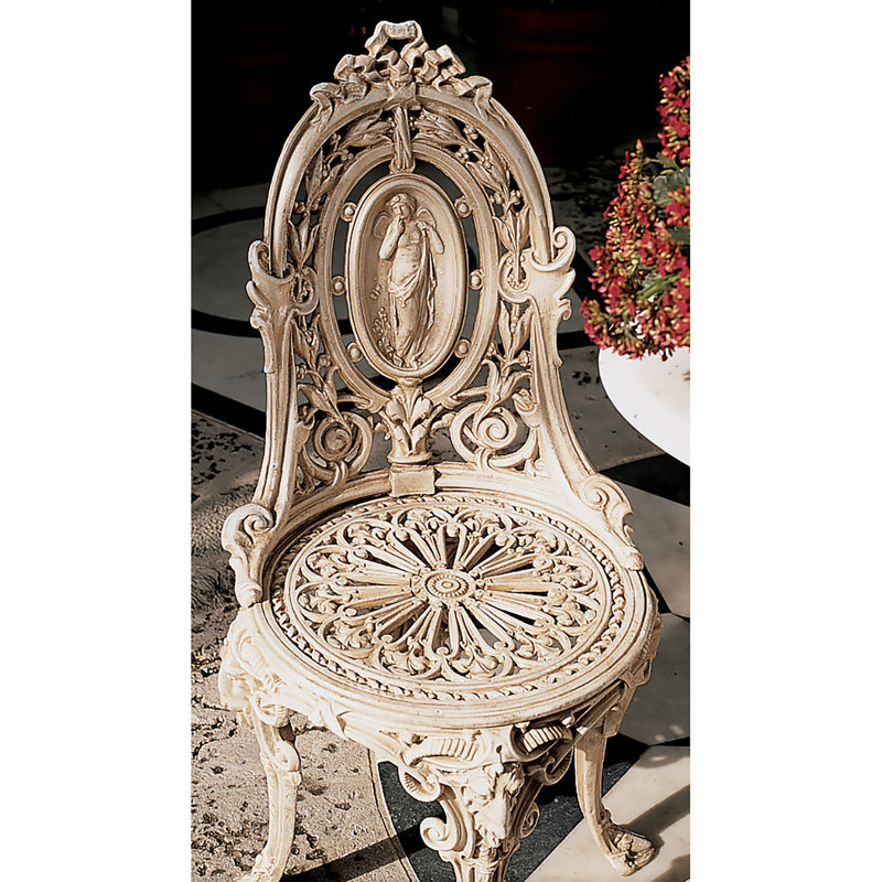 Design Toscano Regents Park Dragon Bistro Set Patio Dining Chair