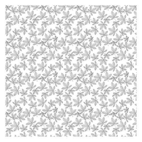Chestnut Leaf Pattern Background 3.36m x 3.36m Embossed Matte Peel & Stick Wall Mural East Urban Home