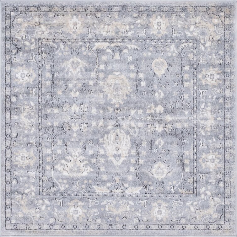 Burrill Abstract Area Rug in Gray/Beige