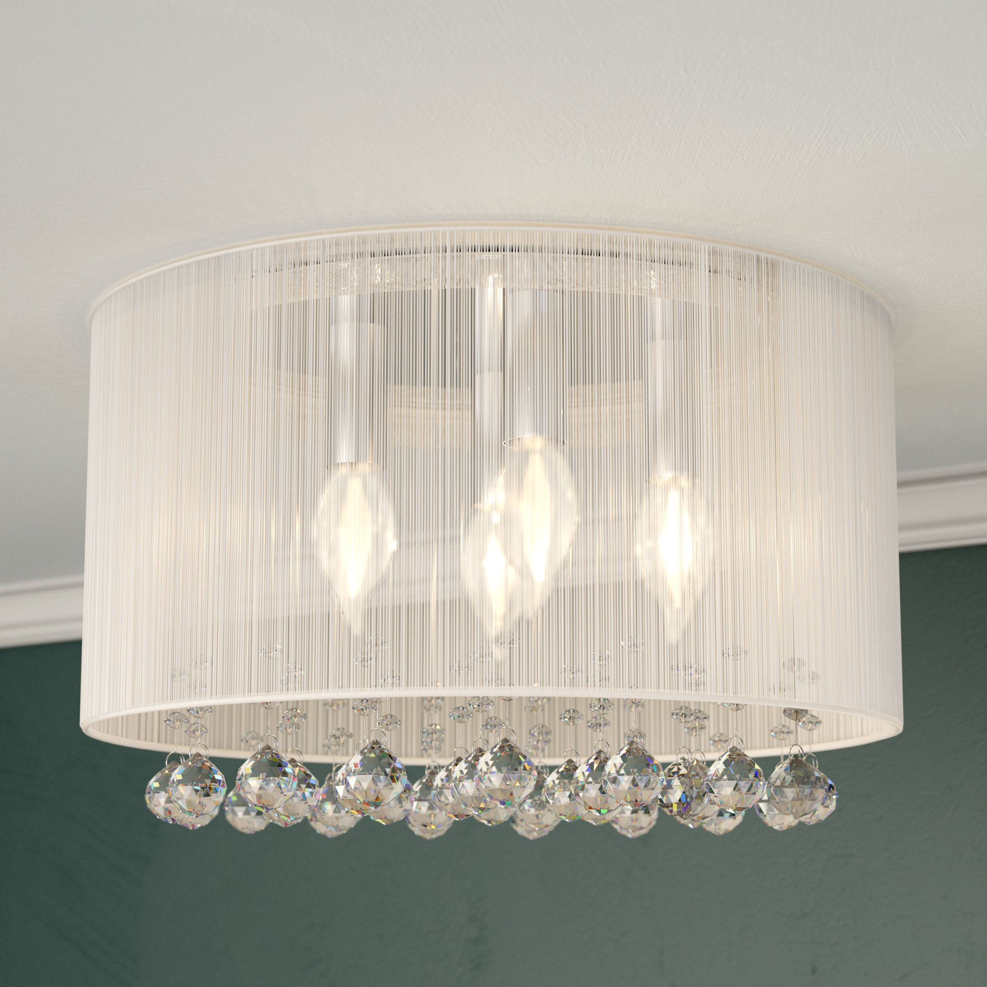 Willa Arlo Interiors Hemel 4 Light Flush Mount Reviews Wayfair