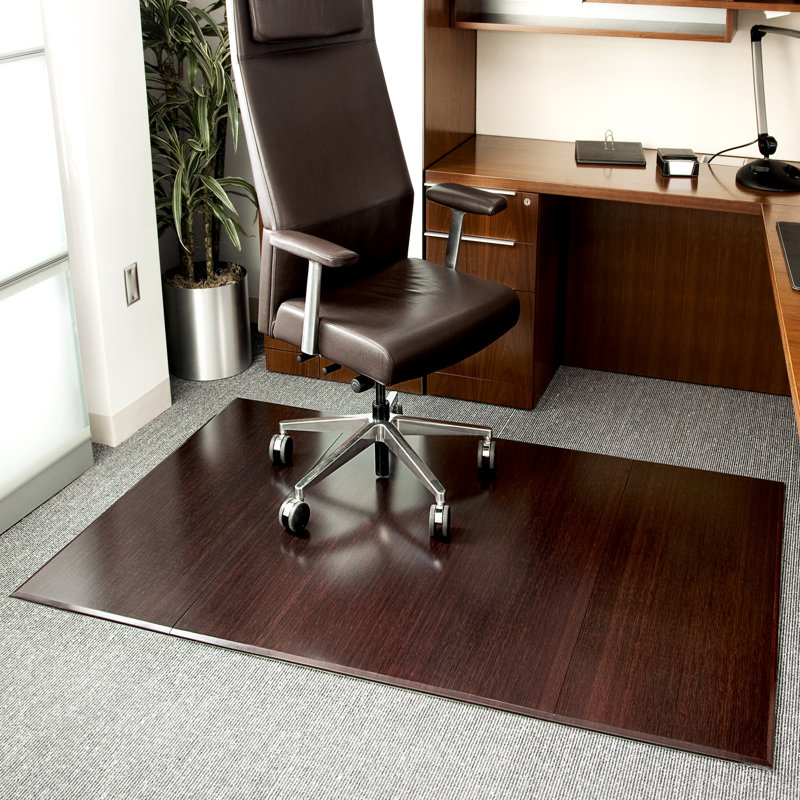 Symple Stuff Beveled Bamboo Office Chairmat Reviews Wayfair Symple Stuff Beveled Bamboo Office