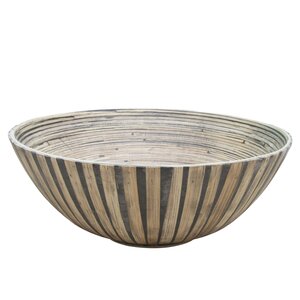 Round Bamboo Salad Bowl