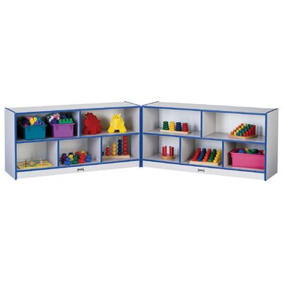 Rainbow Accents Folding 10 Compartment Shelving Unit With Casters
