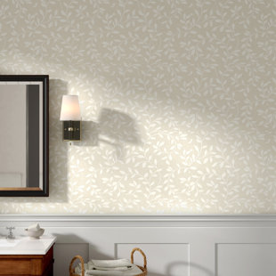 farmhouse rustic cream wallpaper