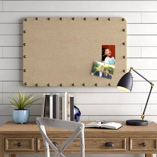 Double-Sided Black Large Corkboard Horizontal Message Board 2 Surface-Mount Posts & Bases