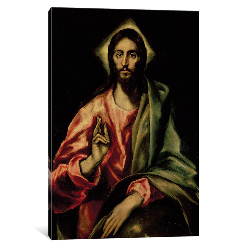 East Urban Home Christ Blessing By El Greco Painting Print On