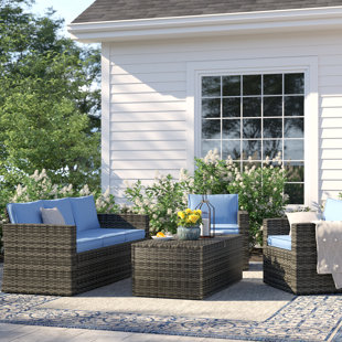 Navy Blue Patio Furniture Wayfair Quickview Beige Blue