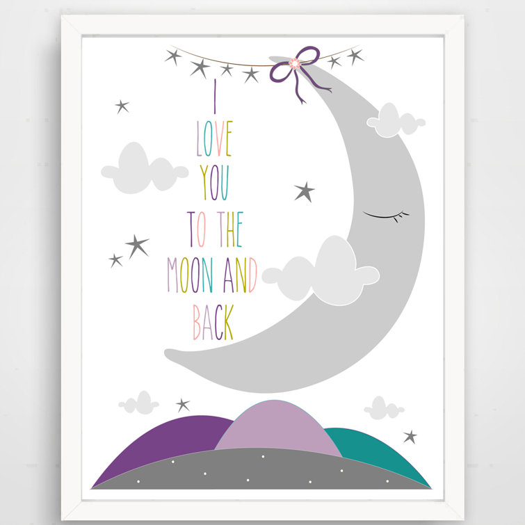 Finny And Zook I Love You To The Moon And Back Sleepy Moon Paper Print Reviews Wayfair Finny And Zook I Love You To The Moon And Back Sleepy Moon Paper Print Reviews Wayfair