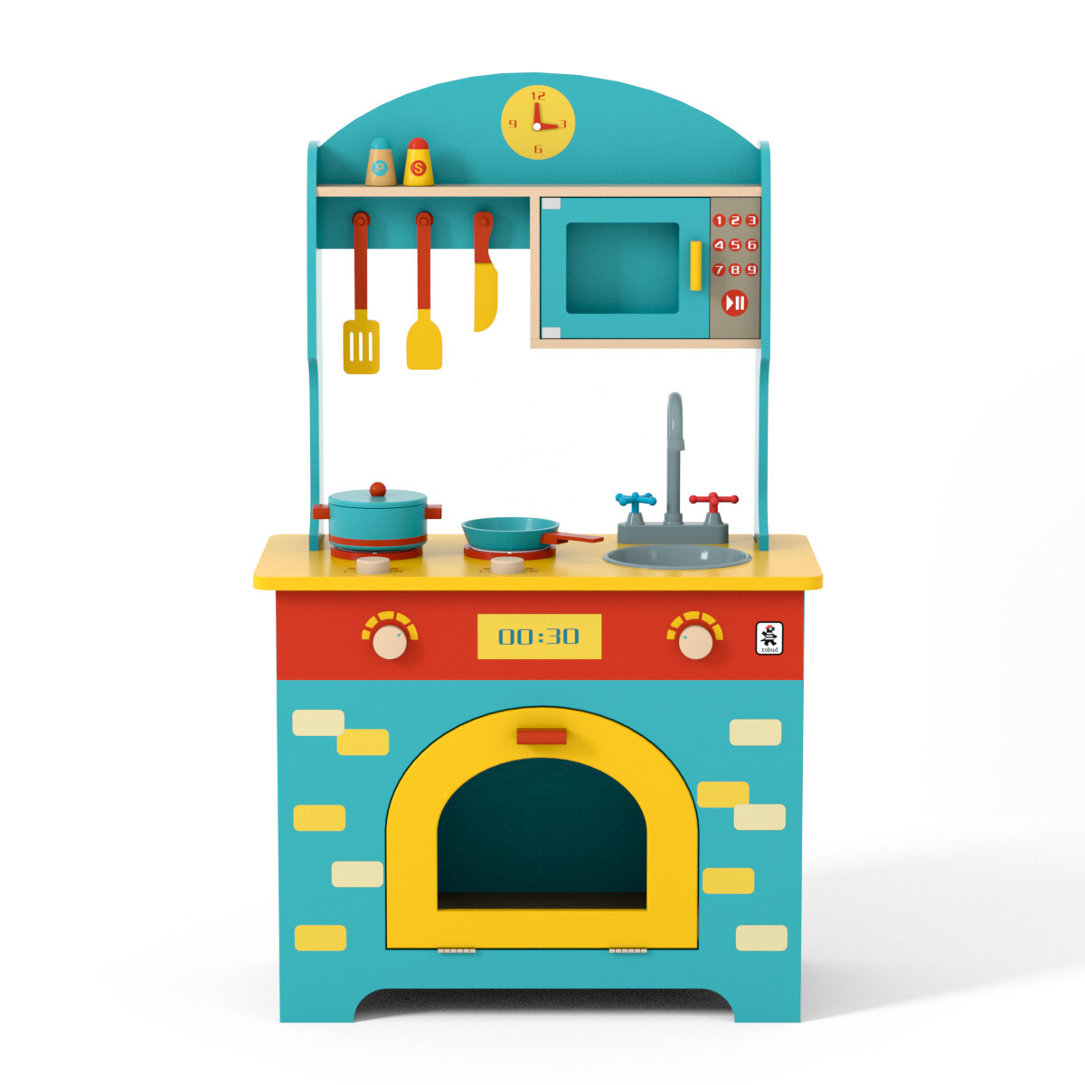 solid wood kitchen playset