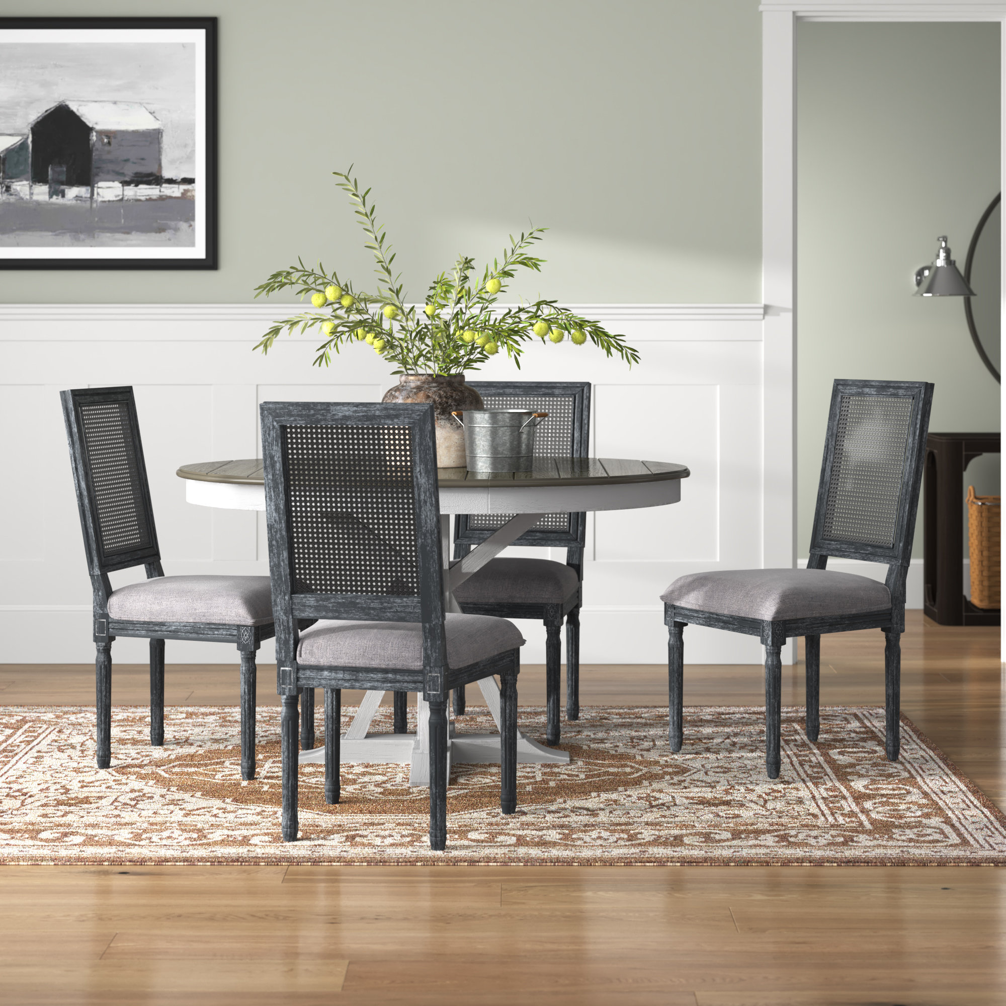 fabric side dining chairs