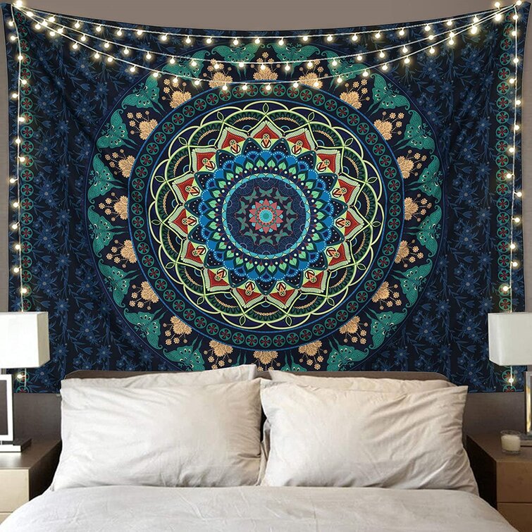 Psychedelic Mandala Tapestry Wall Hanging Bohemian Hippie Wall Tapestry Dorm Art Decor Wall Cloth Tapestries Wall Carpets