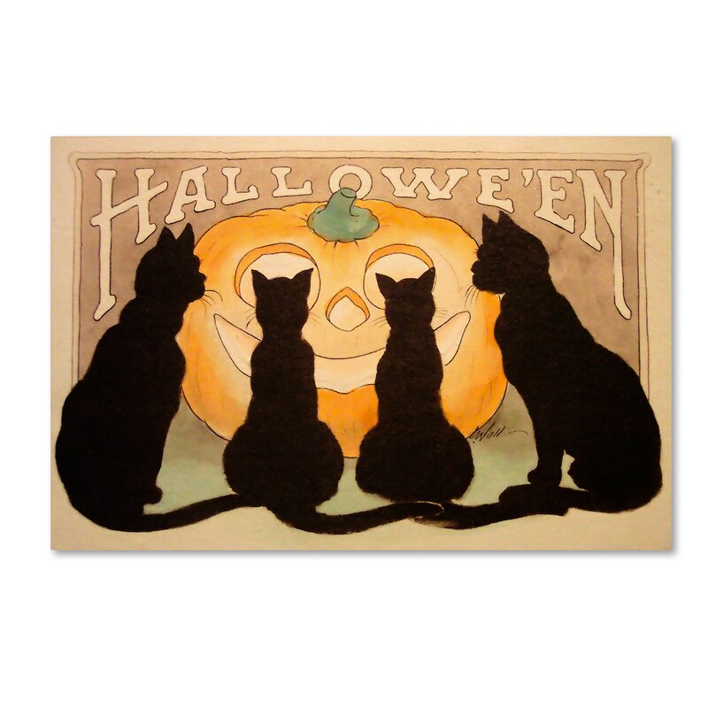 Calix Black Cat Canned Pumpkin Vintage Advertising Halloween Doll Decoration