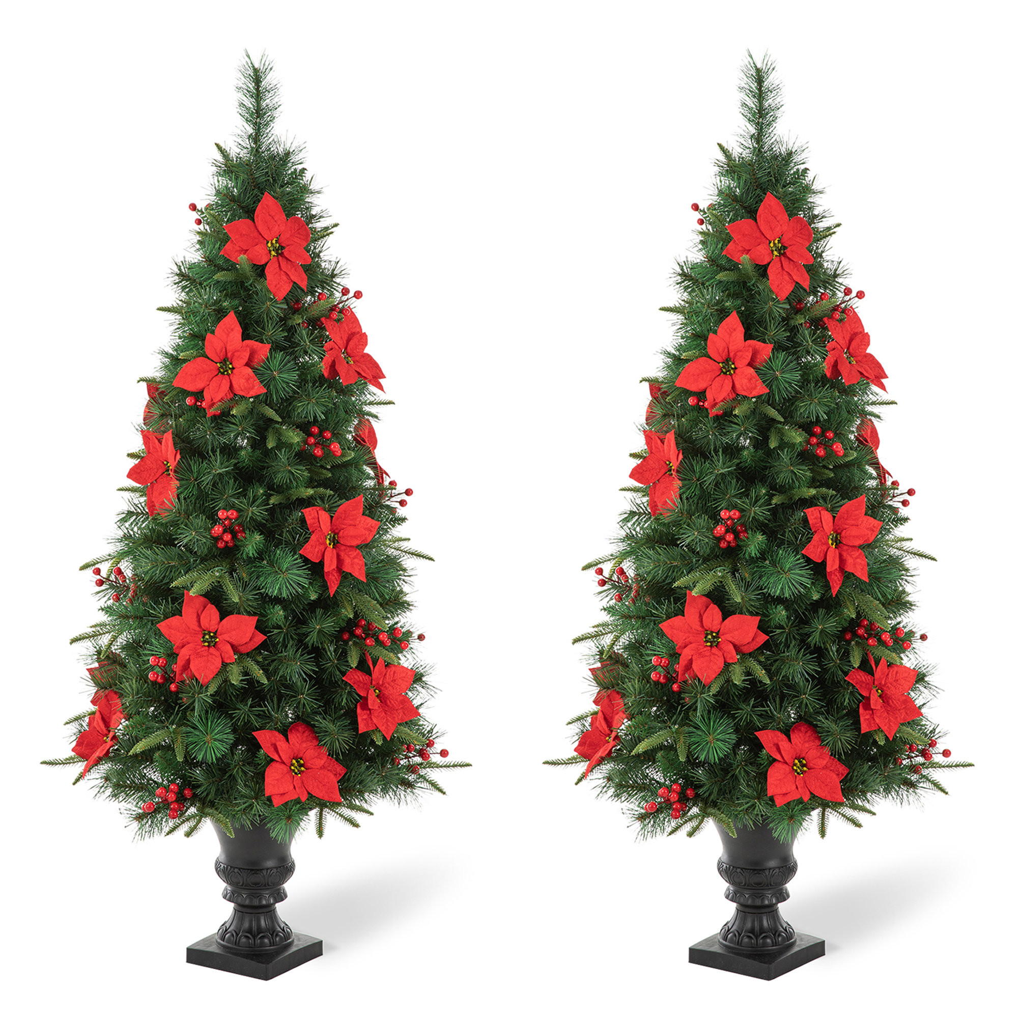 The Holiday Aisle® 5ft Regular Green Realistic Artificial Pine Christmas  Tree with 150 Lights | Wayfair