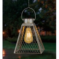 Solar DRAGONFLY Lantern GREEN Regal Art & Gift 11576 LED Lights 