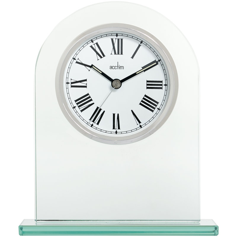 Acctim Adelaide Glass Table Clock Wayfair.co.uk