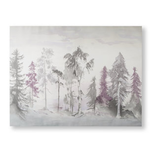 Landscapes Mystical Forest Trees SINGLE CANVAS WALL ART Picture Print VA