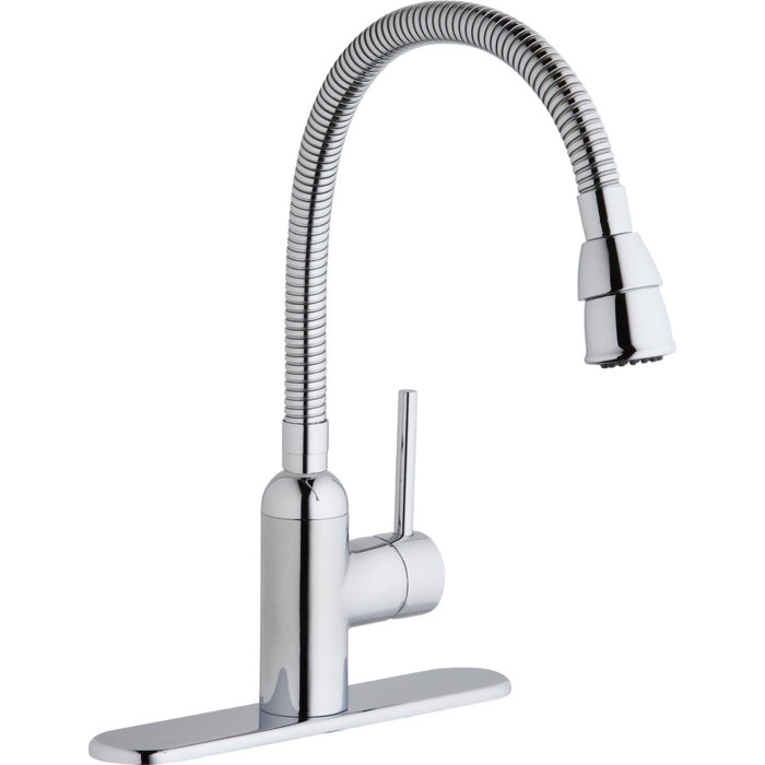 Elkay Pursuit Single Hole Laundry Faucet With Flexible Spout