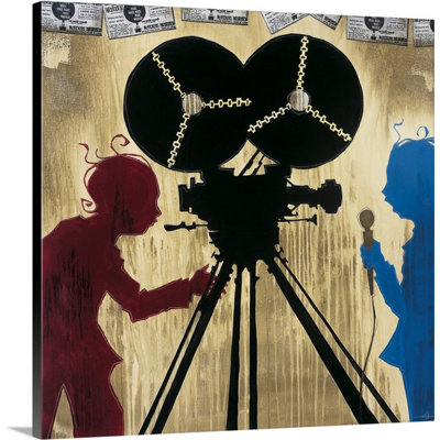 Its a Mad Mad Mad Mad World by KC Haxton Graphic Art on Canvas Canvas On Demand