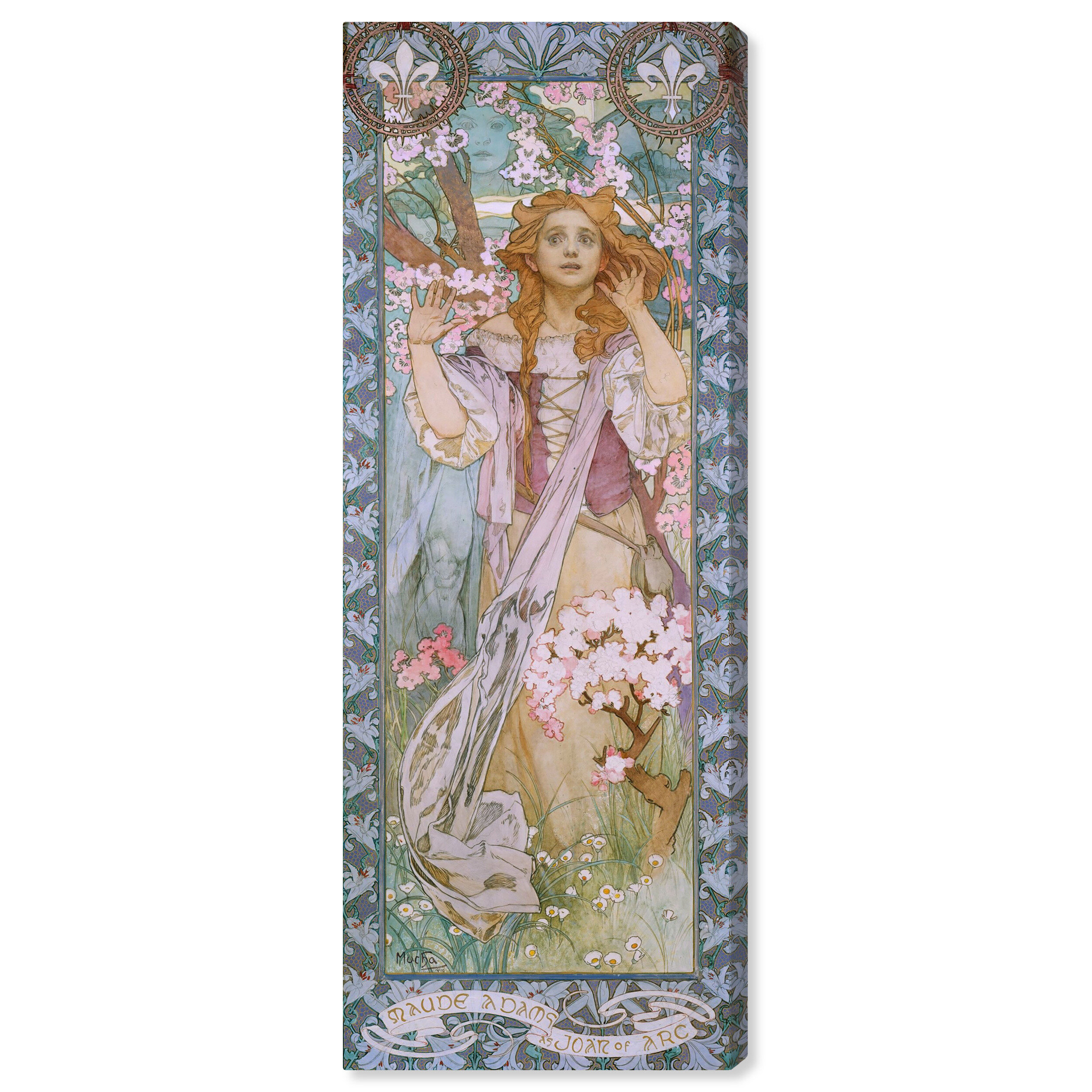 Oliver Gal Joan Of Arc By Alphonse Mucha - Painting On Canvas 