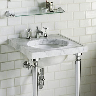 Console Sinks You Ll Love Wayfair Save Kohler Kathryn Metal 24 Console Bathroom Sink