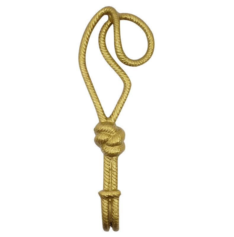 Antique Gold Rope Coat Hook