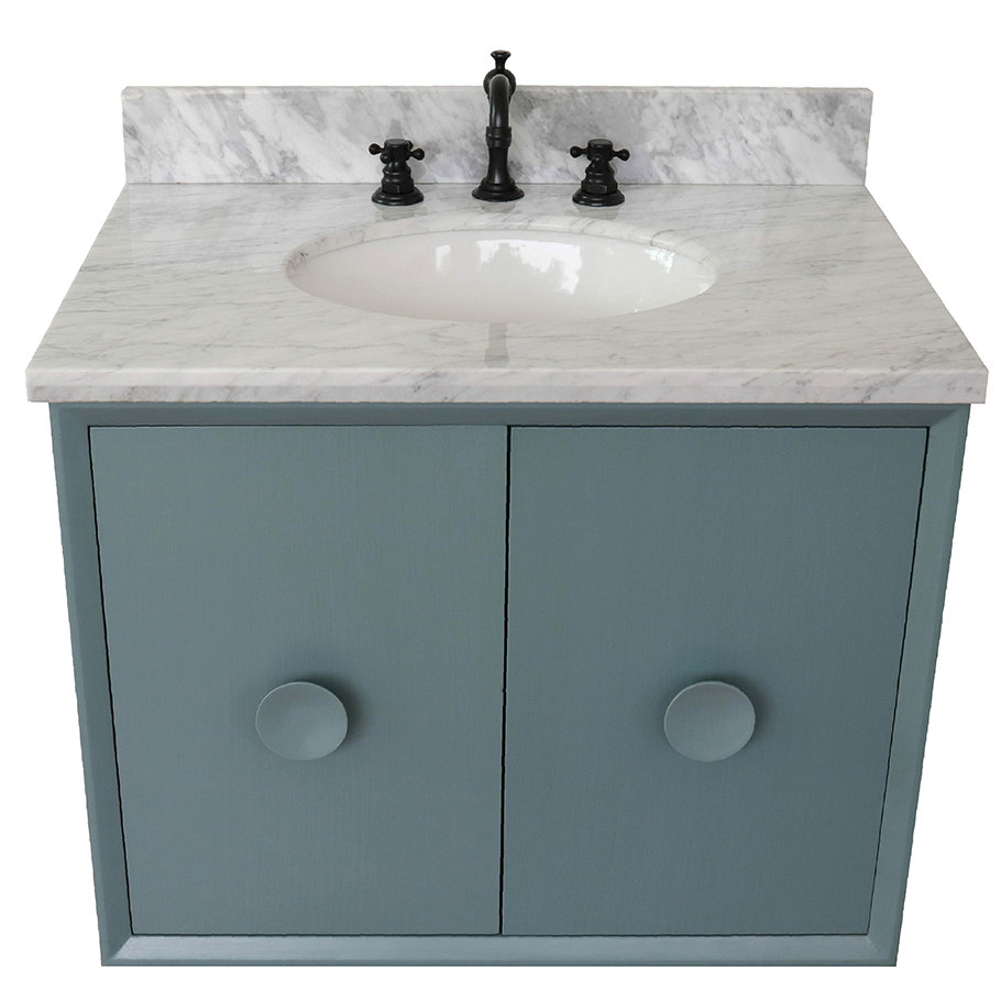 Bloomsbury Market Wilhite 31 Wall Mounted Single Bathroom Vanity Set Wayfair