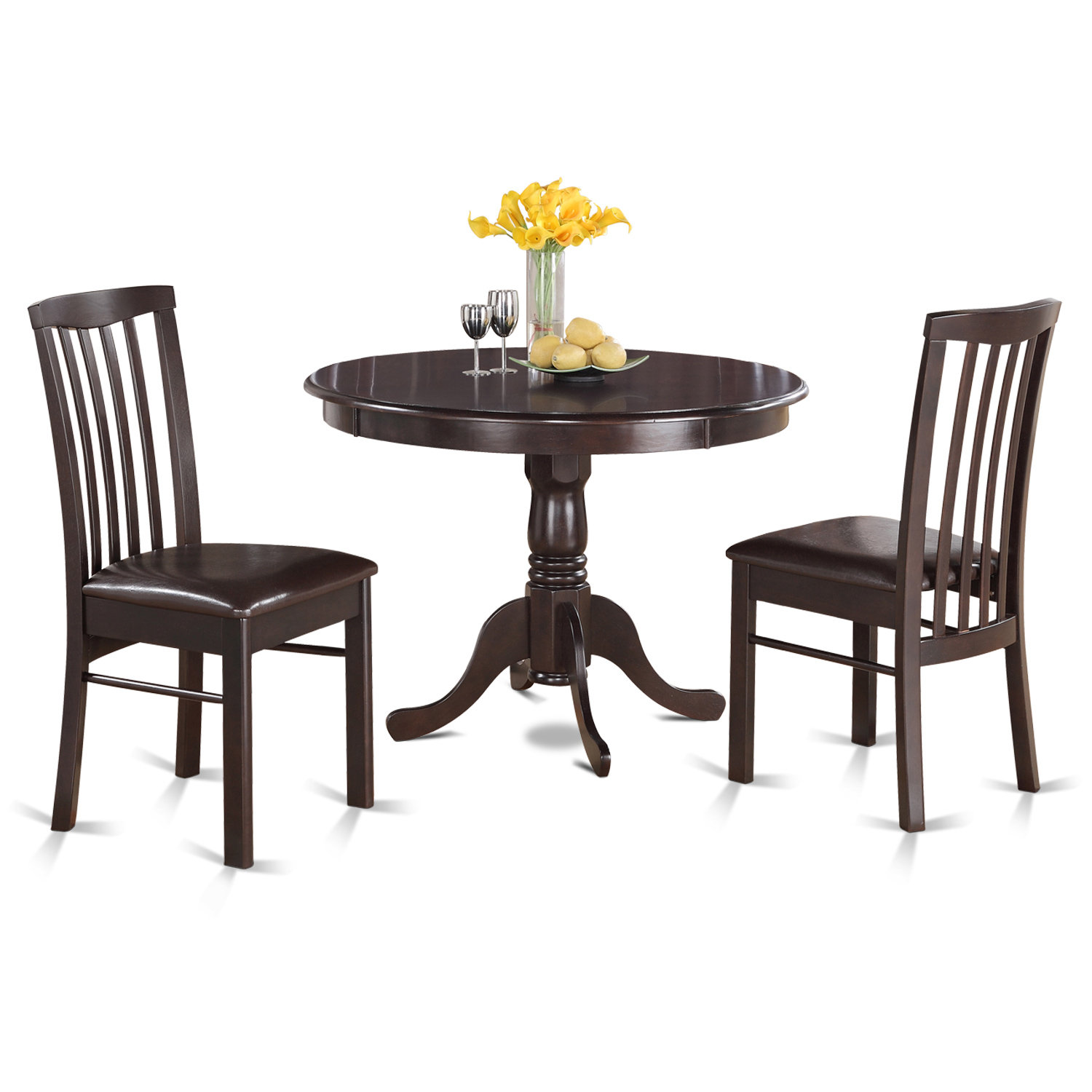 Andover Mills Artin 3 Piece Rubber Solid Wood Bistro Dining Set Reviews