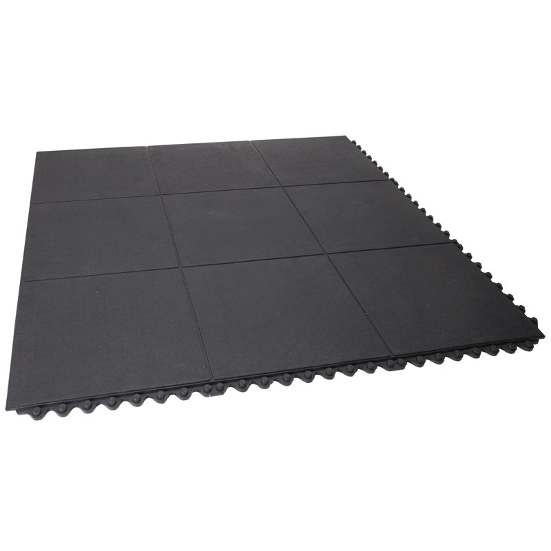 Rubber Garage Floor Mats >> Envelor Home Heavy Duty Solid Rubber Garage Flooring Tiles In Black Rubber Garage Floor Mats >> Envelor Home Heavy Duty Solid Rubber Garage Flooring Tiles In Black