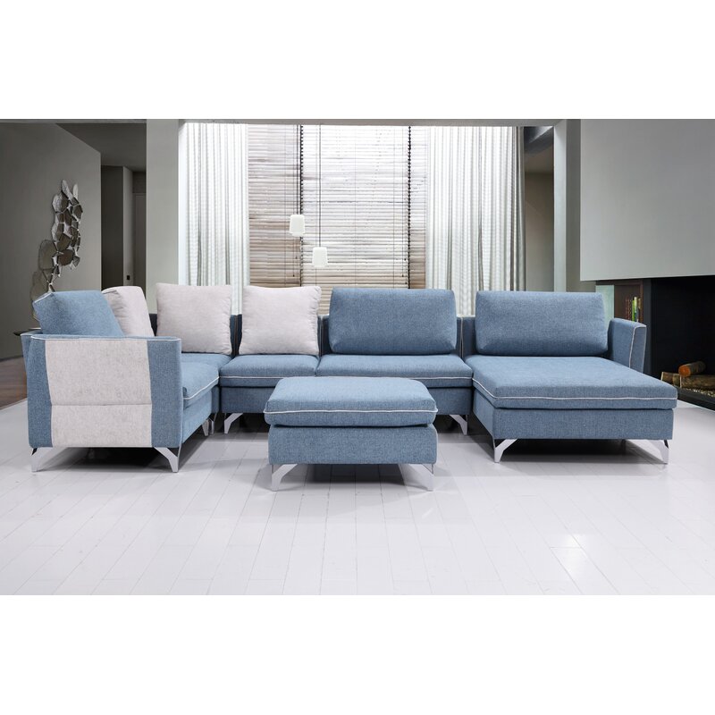 Kalypso Modern Living Room Modular Sectional Sofa