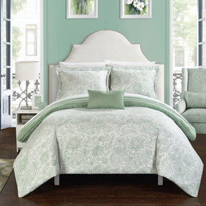 Eliza 8 Piece Reversible Duvet Cover Set