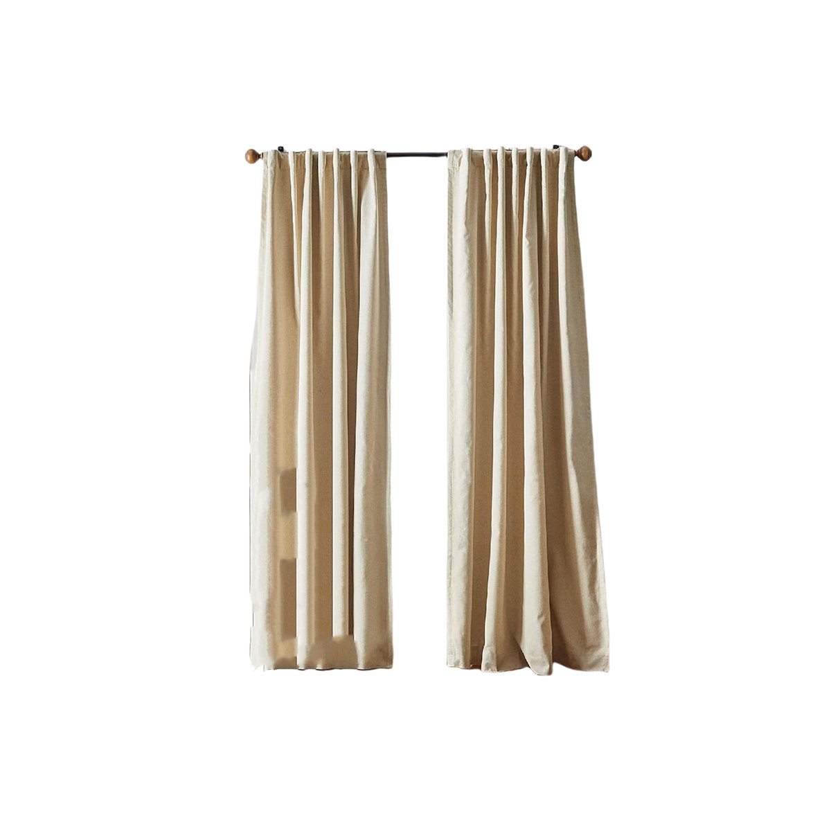 Frifoho Linen Blackout Curtain Pair Wayfair