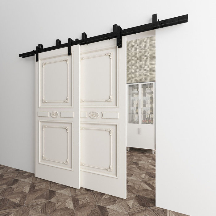 Straight Strap Byp Barn Door Hardware Kit Straight Strap Byp Barn Door Hardware Kit