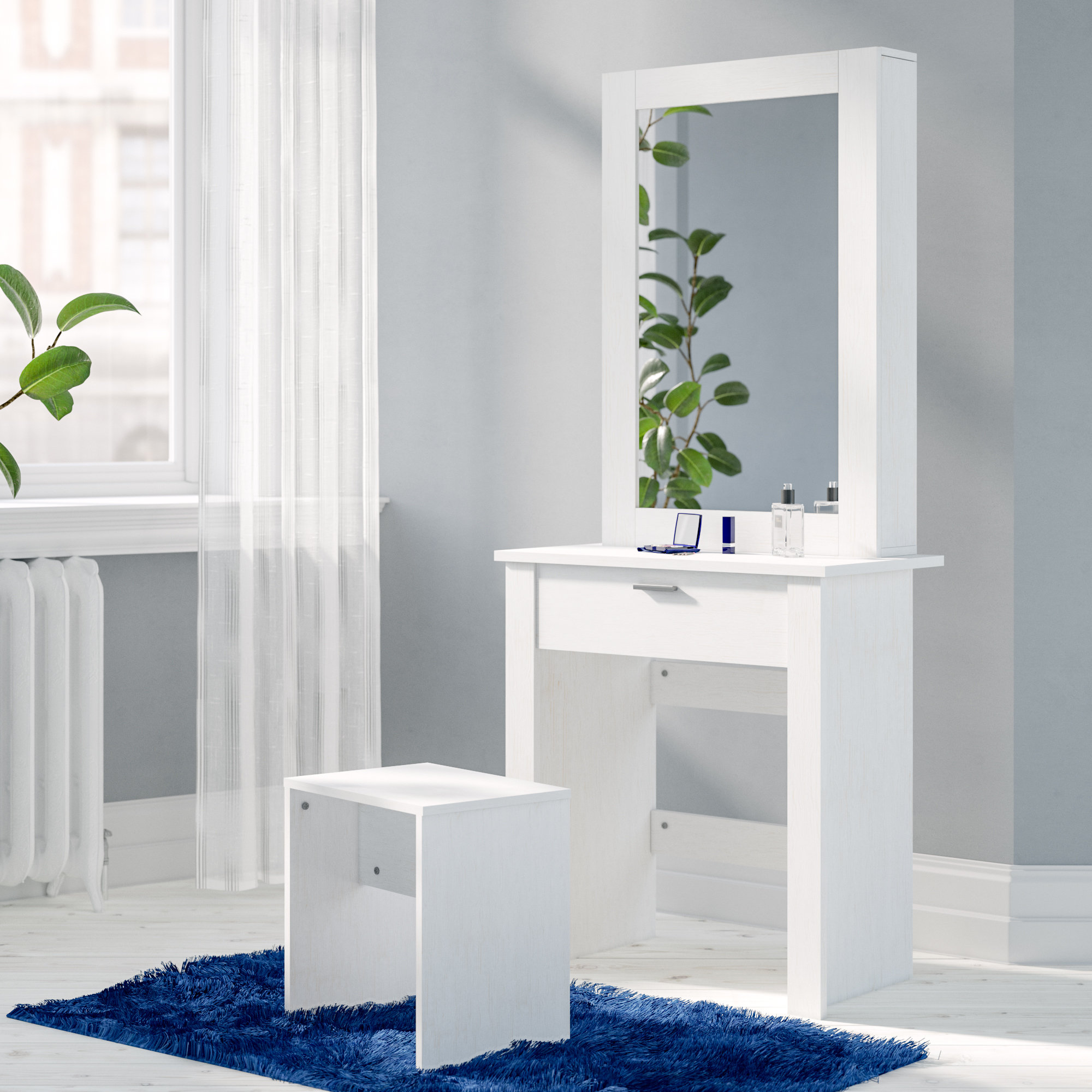 Wrought Studio Gumm Sliding Door Dressing Table Set With Mirror Wrought Studio Gumm Sliding Door Dressing Table Set With Mirror Reviews Wayfair Co Uk