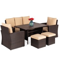 Gray Wicker Rattan Patio Dining Sets You Ll Love In 2021 Wayfair