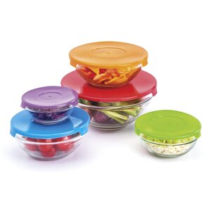 10 Piece Glass Serving Bowl Set